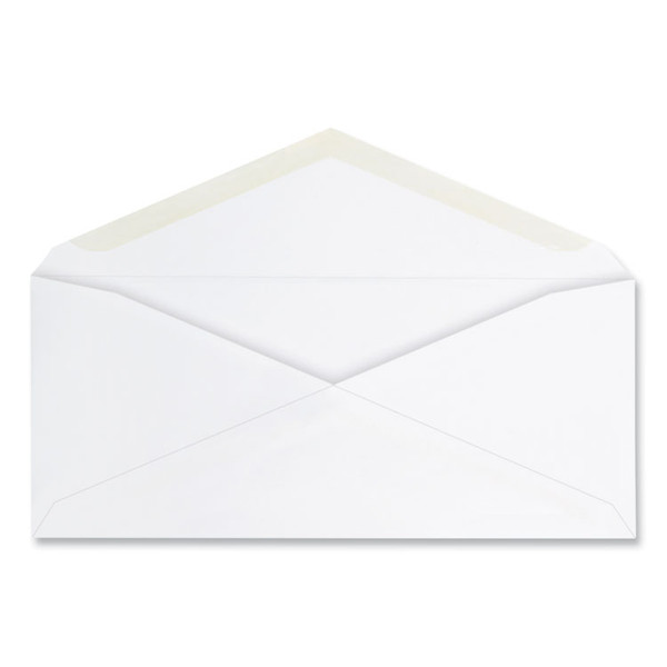 Open-Side Business Envelope, #10, Commercial Flap, Gummed Closure, 4.25 x 9.63, White, 125/Box [SKU: UNV36329]