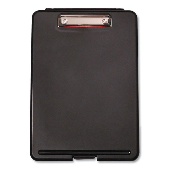 Storage Clipboard, 0.5" Clip Capacity, Holds 8.5 x 11 Sheets, Black [SKU: UNV40318]