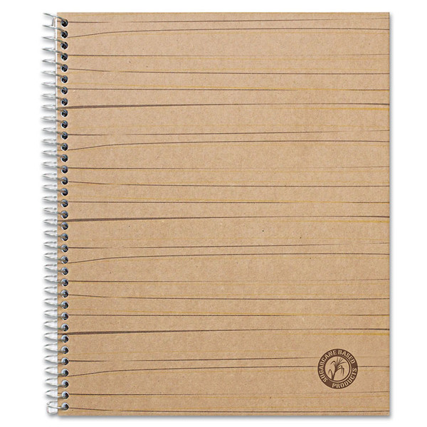 Deluxe Sugarcane Based Notebooks, 1 Subject, Medium/College Rule, Brown Cover, 11 x 8.5, 100 Sheets [SKU: UNV66208]