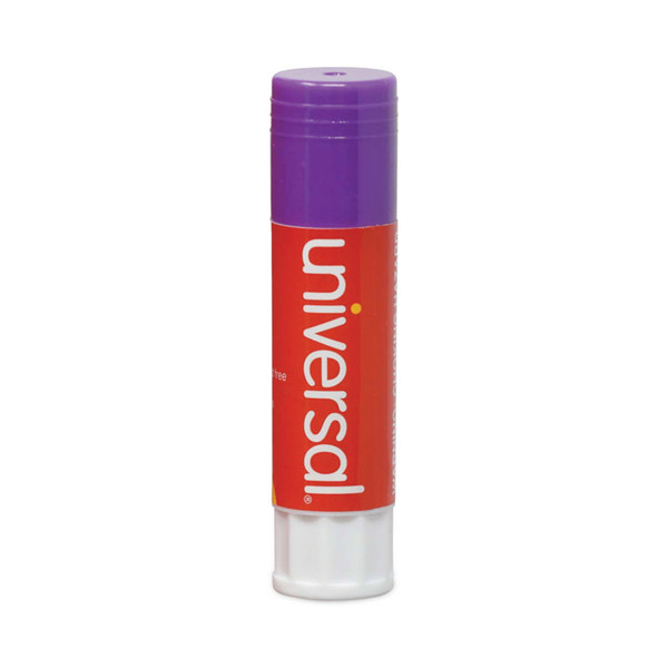 Glue Stick Value Pack, 0.28 oz, Applies Purple, Dries Clear, 30/Pack [SKU: UNV74748VP]