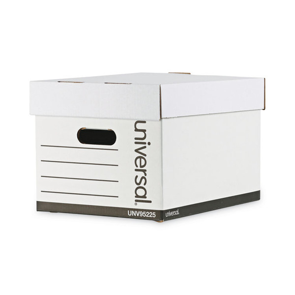 Professional-Grade Heavy-Duty Storage Boxes, Letter/Legal Files, White, 12/Carton [SKU: UNV95225]
