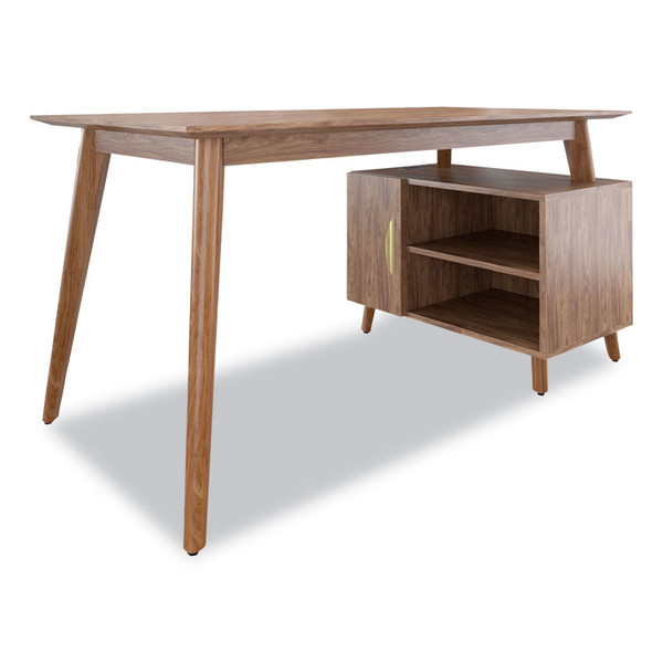 MidMod Storage Desk, Gold Pull, 59.7" x 29.4" x 29.5", Espresso [SKU: UOS24398973]
