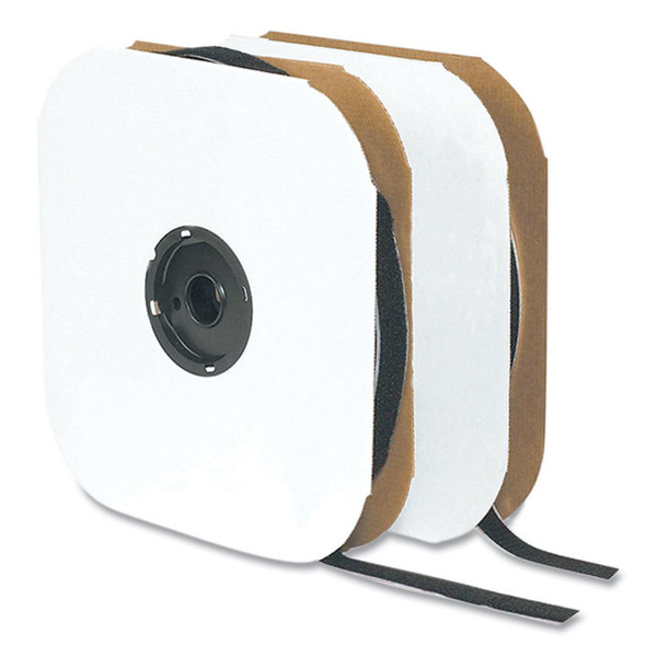 Sticky-Back Fasteners, Loop Side, 1.5" x 75 ft, Black [SKU: VEK191140]