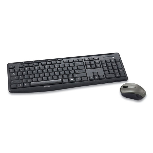 Silent Wireless Mouse and Keyboard, 2.4 GHz Frequency/32.8 ft Wireless Range, Black [SKU: VER99779]