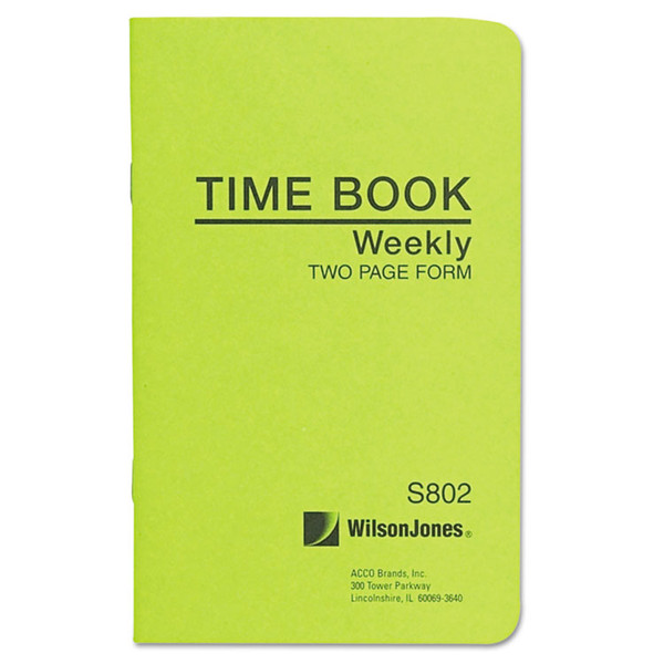 Foreman's Time Book, One-Part (No Copies), 13.5 x 4.13, 36 Forms Total [SKU: WLJS802]
