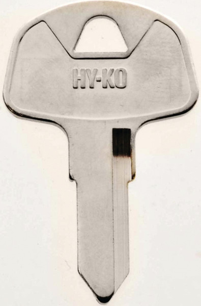 HY-KO 11010HD57 Key Blank, Brass, Nickel, For: Honda Vehicle Locks [SKU: ORG5484811]