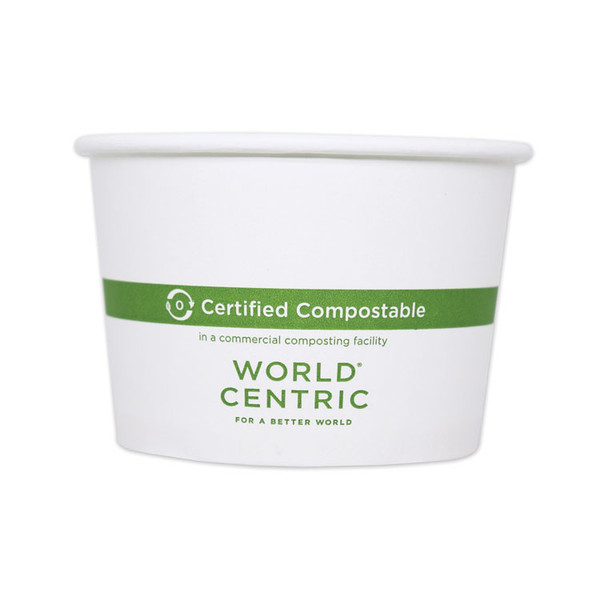 Paper Bowls, 16 oz, 4.4" Diameter x 3"h, White, 500/Carton [SKU: WORBOPA16]