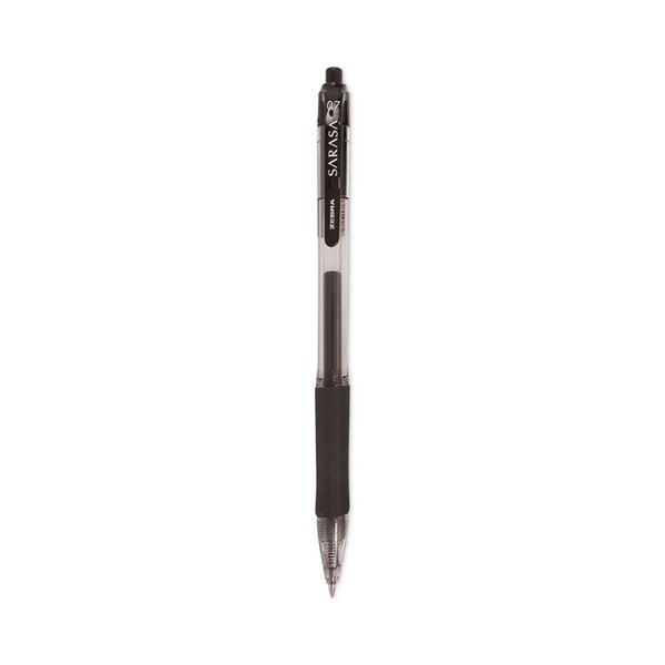 Sarasa Dry Gel X20 Gel Pen Value Pack, Retractable, Medium 0.7 mm, Black Ink, Smoke Barrel, 24/Box [SKU: ZEB14680]