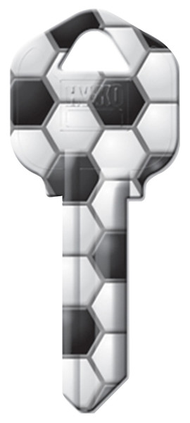 HY-KO 16010KW1-28 Key Blank, Brass, Nickel-Plated, For: Kwikset KW1 Keyways [SKU: ORG4549044]