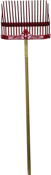 FORTEX-FORTIFLEX 1308102 Stall Fork, Plastic Tine, Polycarbonate Handle, Red [SKU: ORG6923619]