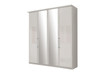 Berlin Hinged Wardrobe - Wooden doors With mirrored doors