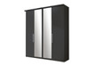 Berlin Hinged Wardrobe - Wooden doors With mirrored doors