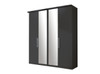 Berlin Hinged Wardrobe - Wooden doors With Glass doors