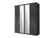 Berlin Hinged Wardrobe - Wooden doors With Glass doors