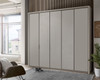Breda Hinged Wardrobe - Wooden Doors in carcase