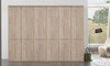 Dakar Hinged Wardrobe - Wooden Doors in carcase with cornice