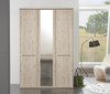Dakar Hinged Wardrobe - Wooden Doors in carcase with cornice