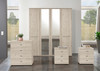 Dakar Hinged Wardrobe - Wooden Doors with passe-partout frame