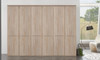 Dakar Hinged Wardrobe - Wooden Doors with passe-partout frame