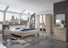 Dakar Futon Beds Headboard with 3 trims in silver