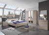 Dakar Futon Beds Headboard with 3 trims in silver