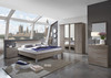 Dakar Futon Beds Headboard with 3 trims in silver