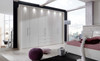 Loft Hinged Wardrobes - 150cm with bi-fold-panorama doors