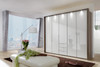 Loft Corner units with hinged-door wardrobe