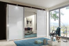Miami 2. Sliding-door wardrobes - Wooden and Glass Doors H-236cm