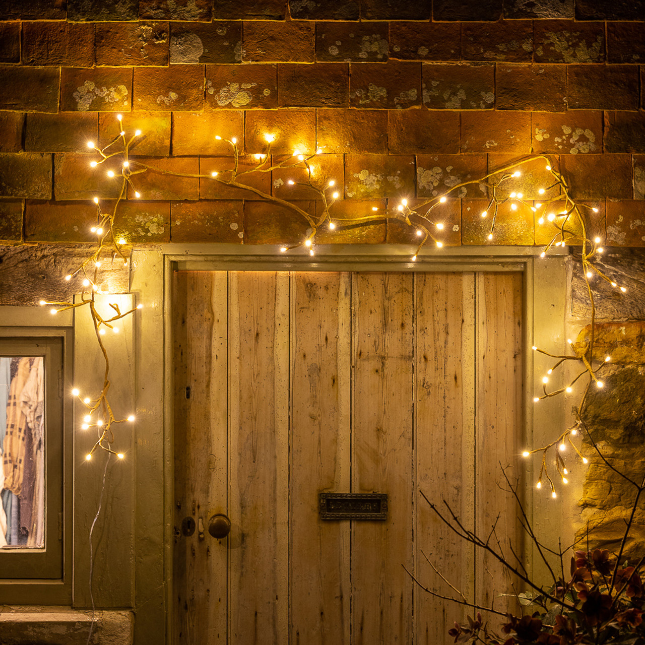 solar christmas lights garland