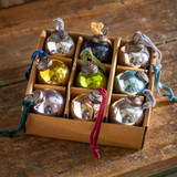 Feels Like The Old Days Muted Glass Baubles with Velvet Loops Feels Like The Old Days Muted Glass Baubles with Velvet Loops