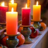 Amber & Umber Pillar Candle Set Amber & Umber Pillar Candle Set