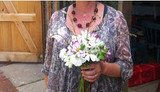 how to make a pretty homegrown bridal posy