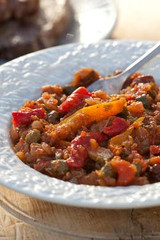 tricolour pepper caponata recipe