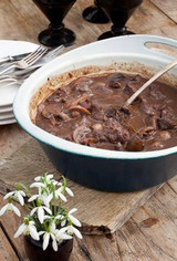 venison casserole with no-suet dumplings recipe