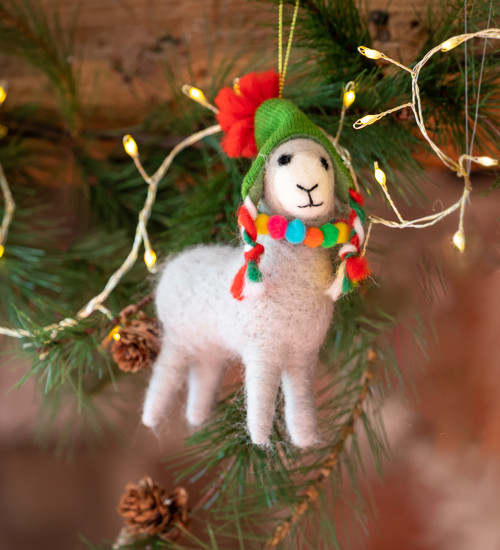 Felt Llama Decoration