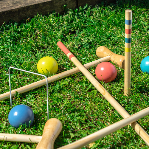 Wooden Croquet Set