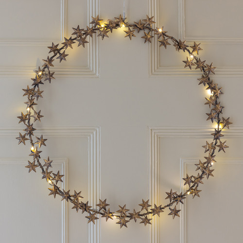 Starlight Lit Wreath