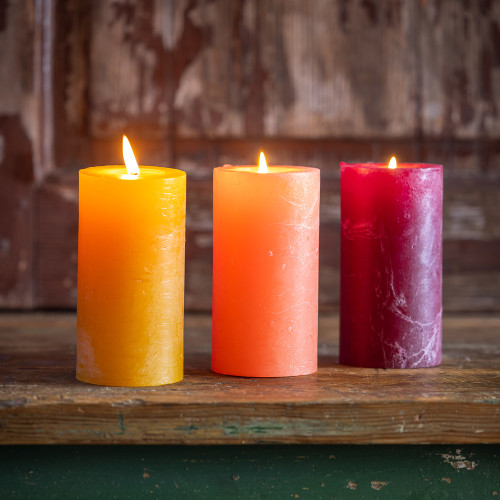 Amber & Umber Pillar Candle Set Amber & Umber Pillar Candle Set