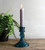 Blue Glass Candleholder