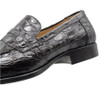 Zelli Roma Crocodile Penny Loafer Nicotine