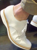 Alden Plain Toe Blucher Oxford White Comfort Oxford