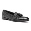 Zelli Franco Crocodile Tassel Loafer Black