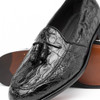Zelli Franco Crocodile Tassel Loafer Black