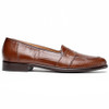 Zelli Rossi Teju Lizard Penny Loafer Cognac