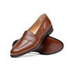 Zelli Rossi Teju Lizard Penny Loafer Cognac