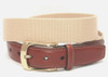 Torino European Ribbed Surcingle Belt Camel