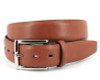 Torino Italian Glazed Milled Calfskin Belt Brandy