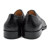 Zelli Giovanni Teju Lizard Lace-Up Black
