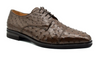 Zelli Andrea Ostrich Quill Lace-Up Brown